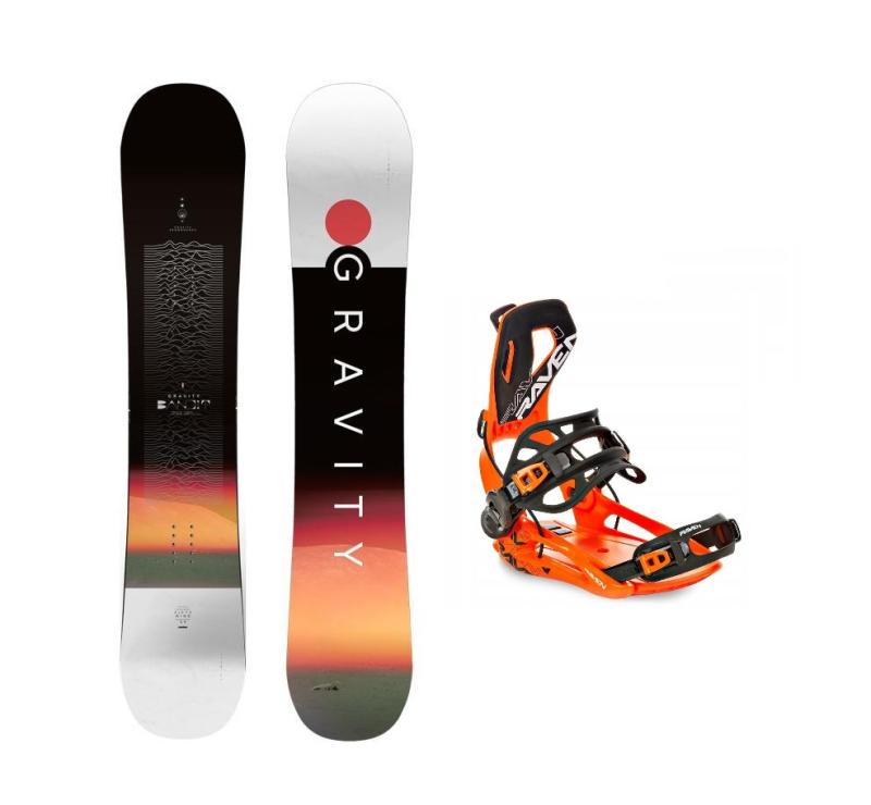 Gravity Bandit 24/25 snowboard + Raven RAGE Fastec FT360 orange vázání Gravity