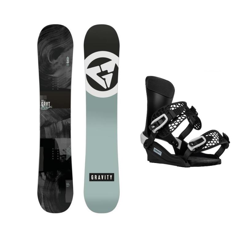 Gravity Contra 24/25 pánský snowboard + Gravity Drift black/white vázání Gravity