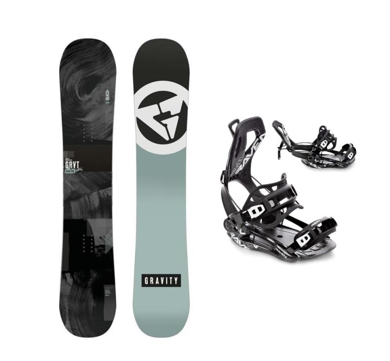 Gravity Contra 24/25 pánský snowboard + Raven Fastec FT360 black vázání Gravity