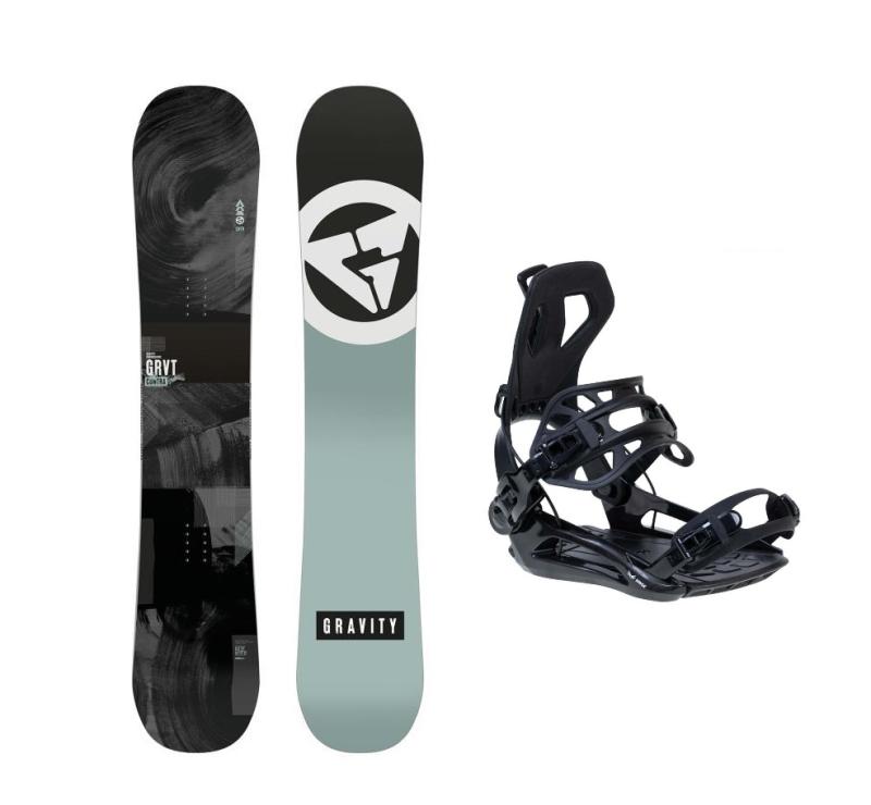 Gravity Contra 24/25 pánský snowboard + Raven RAGE Fastec FT360 black vázání Gravity