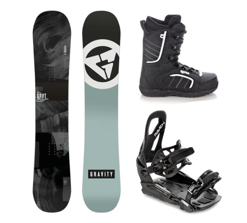 Gravity Contra 24/25 snowboard + Raven S230 Black vázání + Raven Target obuv Gravity