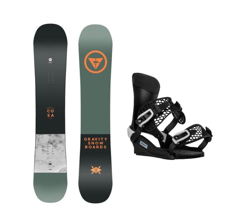 Gravity Cosa 24/25 pánský snowboard + Gravity Drift black/white vázání Gravity