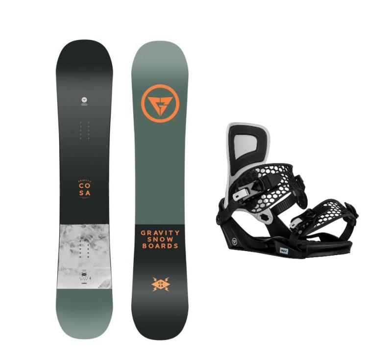 Gravity Cosa 24/25 pánský snowboard + Gravity Indy black/white vázání Gravity
