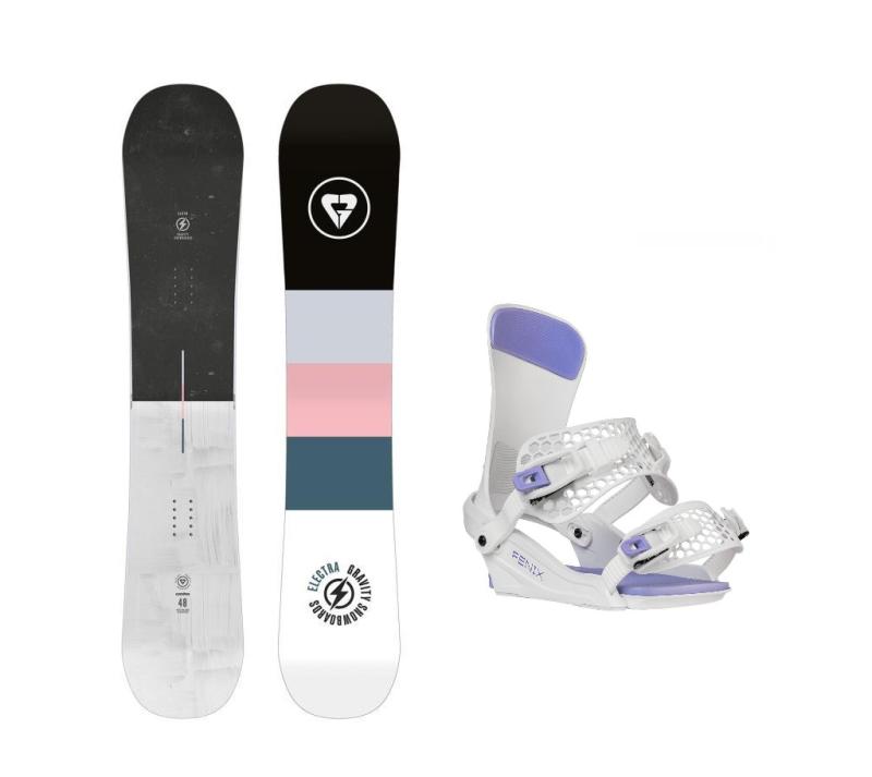 Gravity Electra 24/25 dámský snowboard + Gravity Fenix white/lavender vázání Gravity