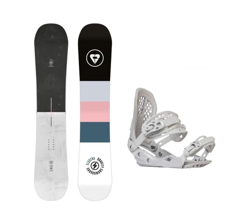 Gravity Electra 24/25 dámský snowboard + Gravity G2 Lady white vázání Gravity