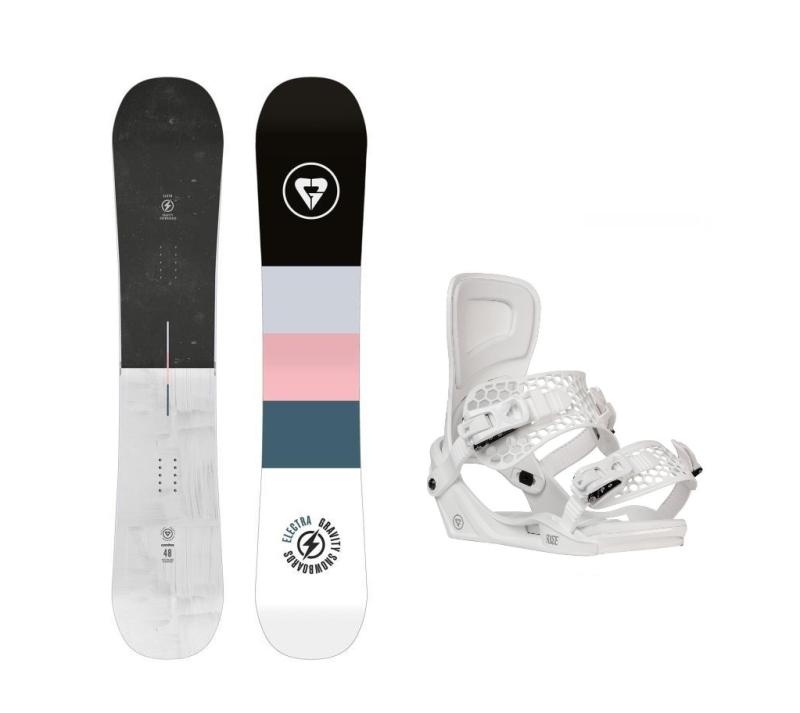 Gravity Electra 24/25 dámský snowboard + Gravity Rise white vázání Gravity