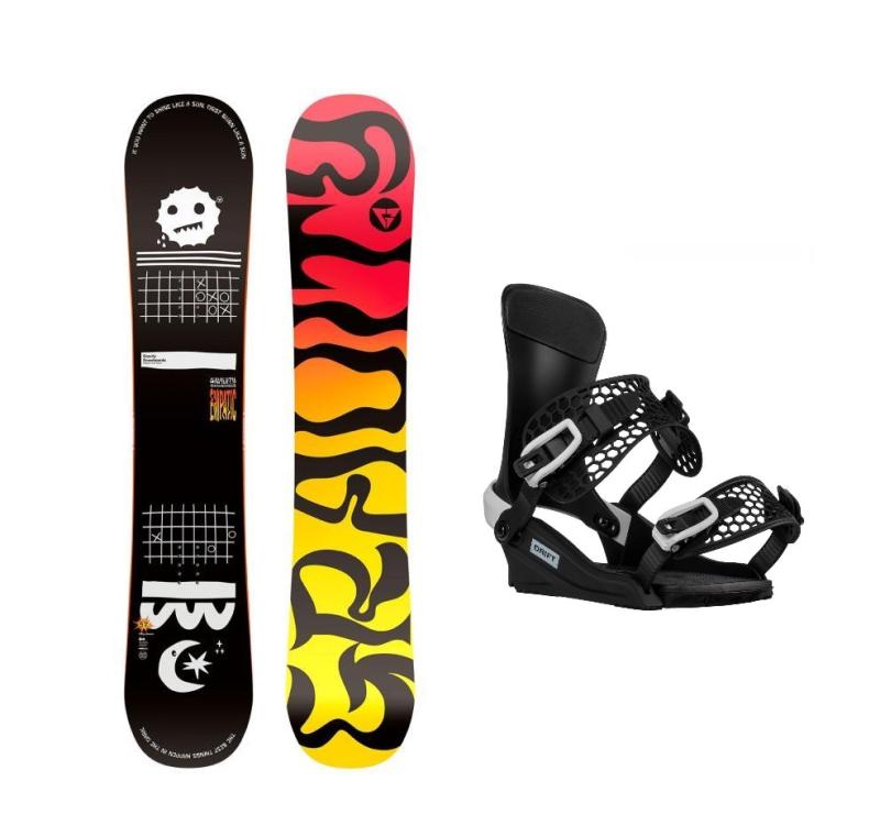 Gravity Empatic 24/25 pánský snowboard + Gravity Drift black/white vázání Gravity