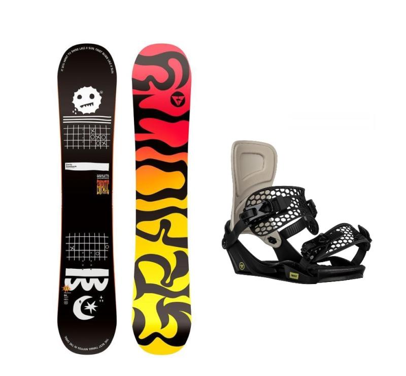 Gravity Empatic 24/25 pánský snowboard + Gravity Indy stone/black vázání Gravity