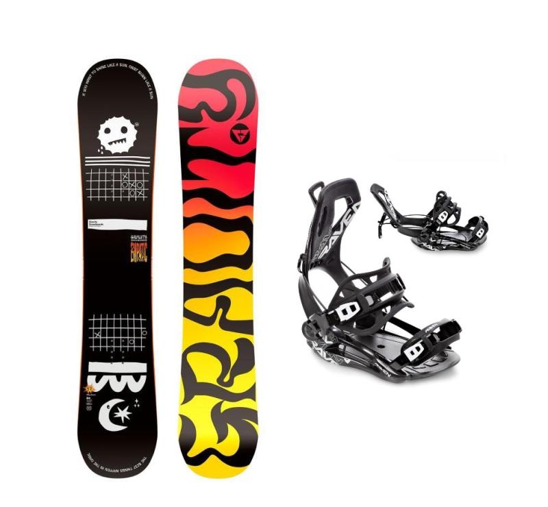 Gravity Empatic 24/25 pánský snowboard + Raven Fastec FT360 black vázání Gravity