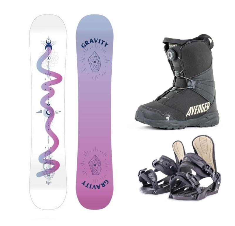 Gravity Fairy 24/25 snowboard + Beany Junior vázání + Beany Avenger BS boty Gravity
