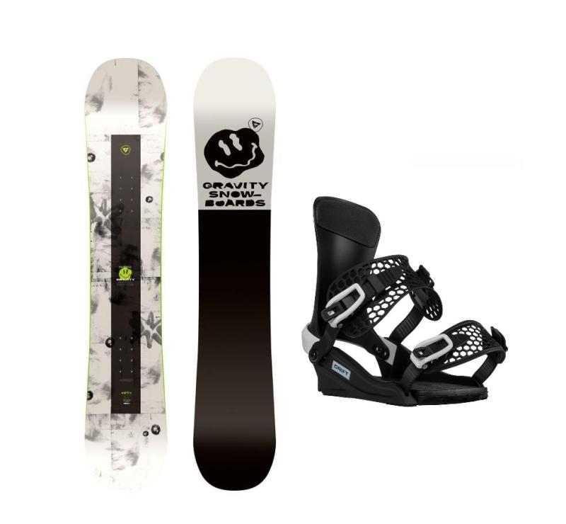 Gravity Madball 24/25 pánský snowboard + Gravity Drift black/white snowboardové vázání Gravity