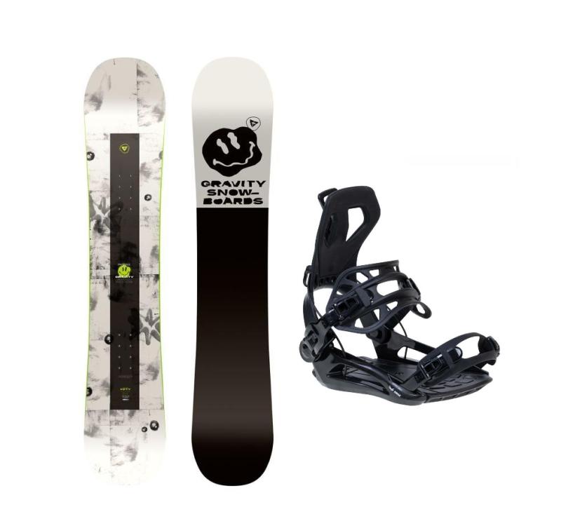 Gravity Madball 24/25 pánský snowboard + Raven RAGE Fastec FT360 black vázání Gravity