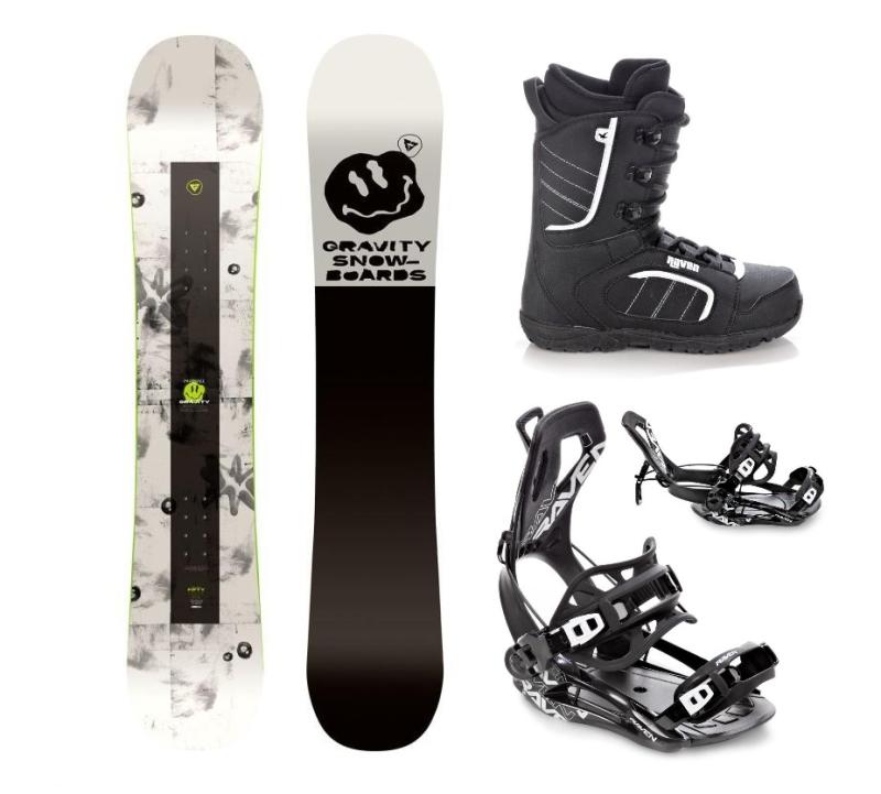 Gravity Madball 24/25 snowboard + Raven Fastec FT360 black vázání + Raven Target obuv Gravity