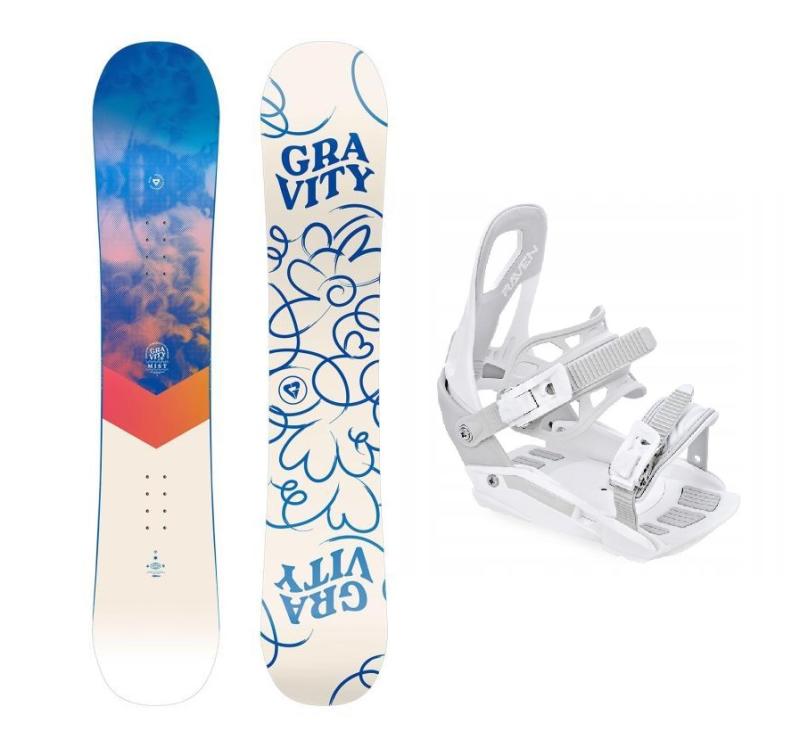Gravity Mist 24/25 dámský snowboard + Raven S230 White vázání Gravity