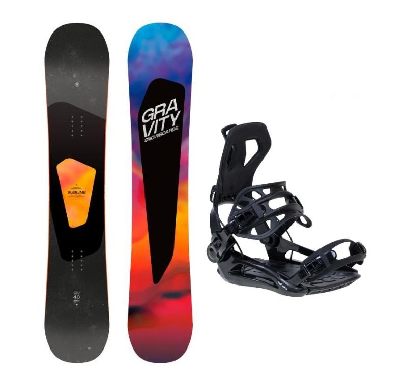 Gravity Sublime 24/25 dámský snowboard + Raven RAGE Fastec FT360 black vázání Gravity