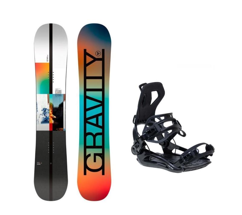 Gravity Symbol 24/25 pánský snowboard + Raven RAGE Fastec FT360 black vázání Gravity
