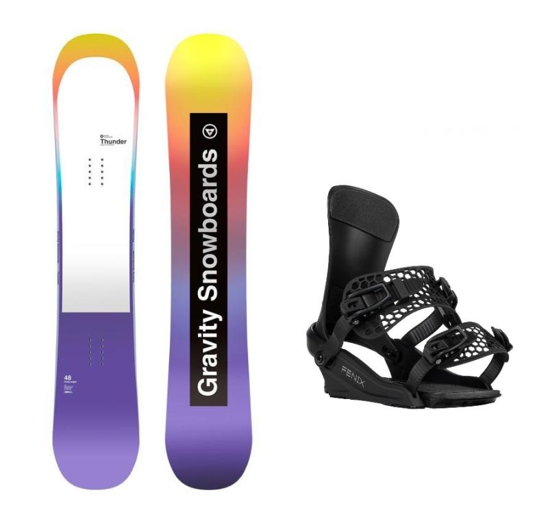 Gravity Thunder 24/25 dámský snowboard + Gravity Fenix black vázání Gravity