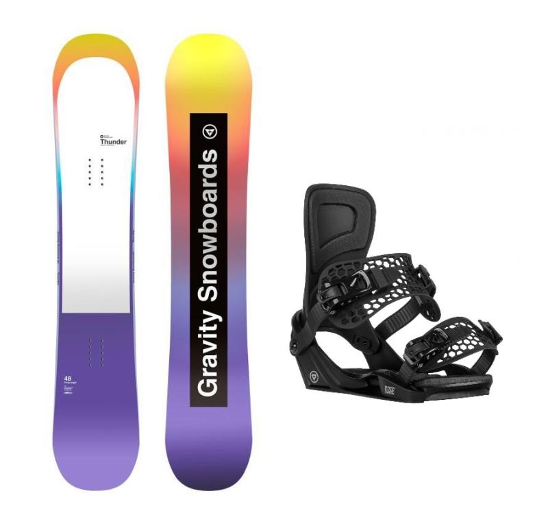 Gravity Thunder 24/25 dámský snowboard + Gravity Rise black vázání Gravity