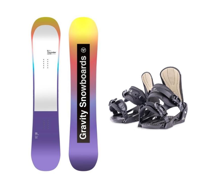 Gravity Thunder Jr juniorský snowboard + Beany Junior vázání Gravity