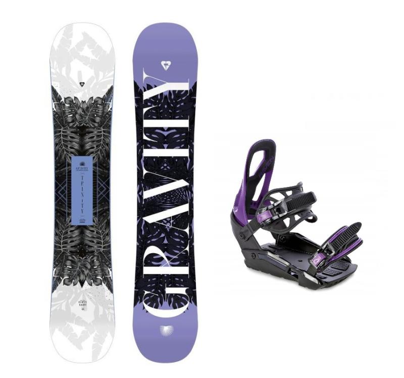 Gravity Trinity 24/25 dámský snowboard + Raven S230 Black/violet vázání Gravity