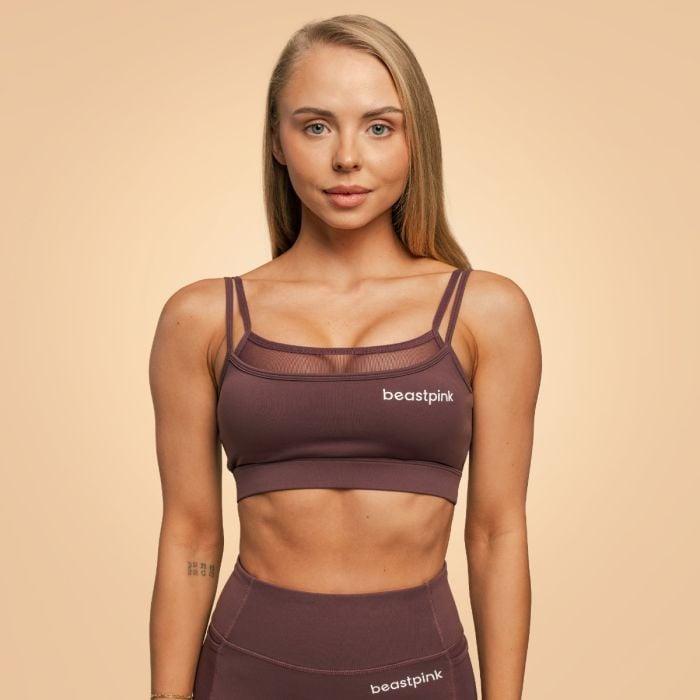 GymBeam BeastPink Sportovní podprsenka Breeze Mulberry GymBeam
