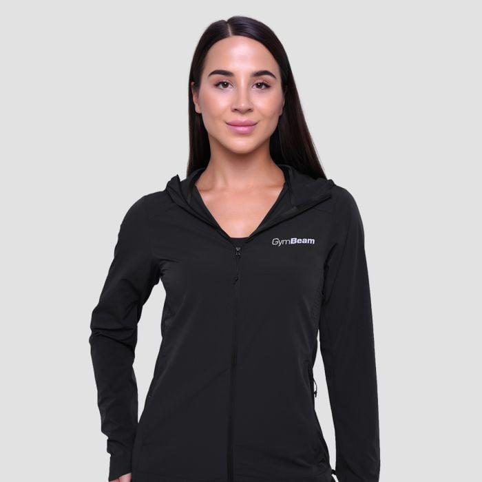 GymBeam Dámská běžecká bunda Pulse Black GymBeam