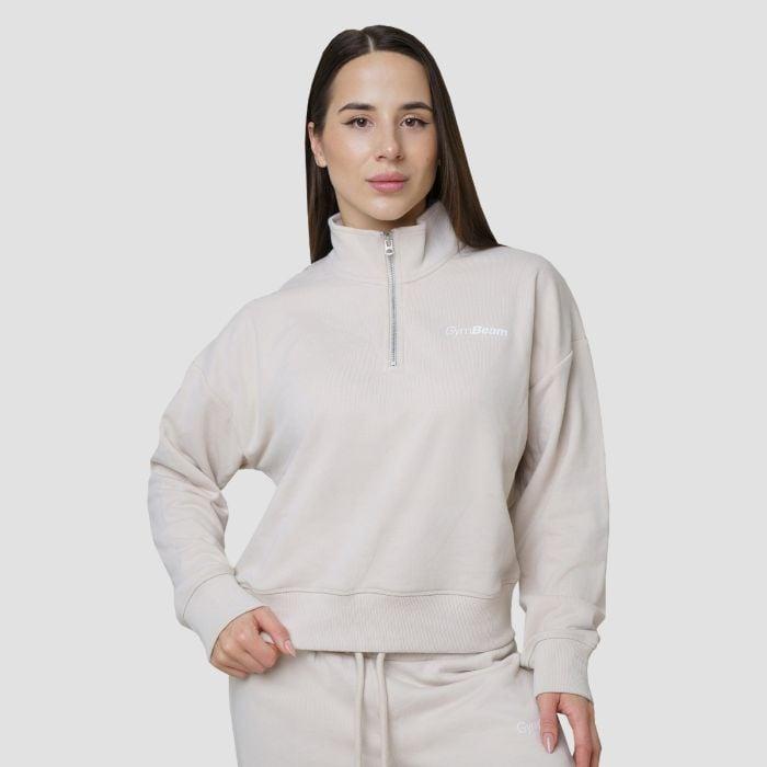 GymBeam Dámská mikina 1/2 Zip Agile Desert GymBeam