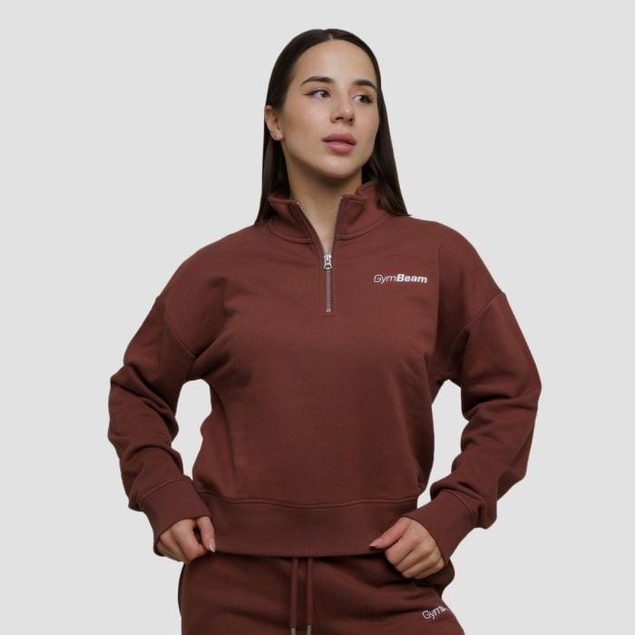 GymBeam Dámská mikina 1/2 Zip Agile Root GymBeam
