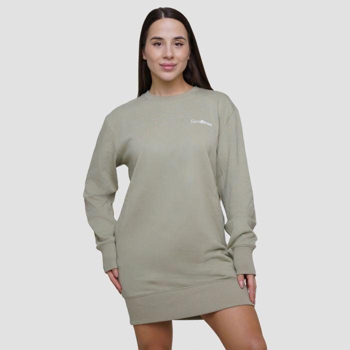 GymBeam Dámská mikina Agile Longline Sage GymBeam