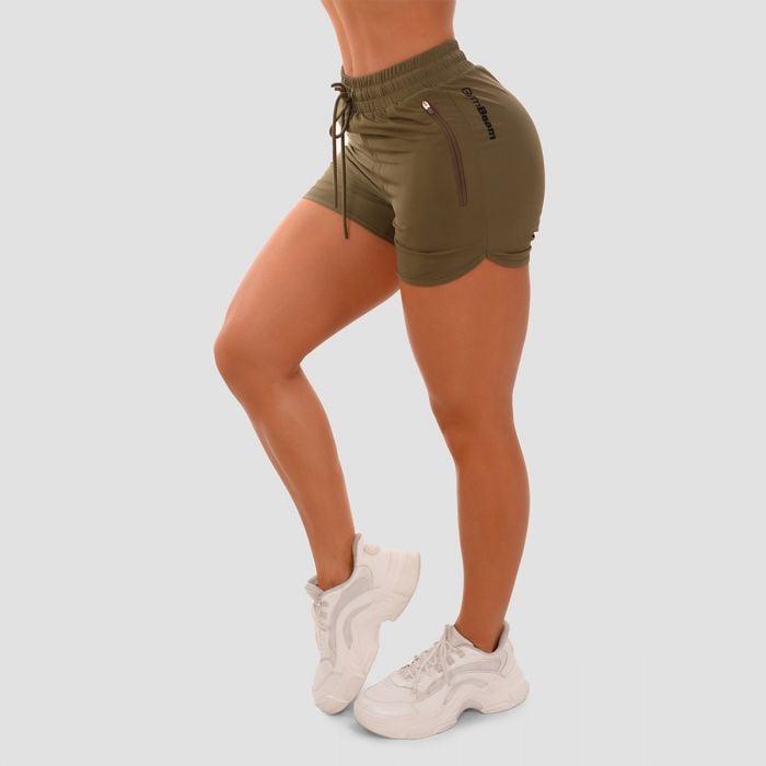 GymBeam Dámské šortky TRN olive GymBeam
