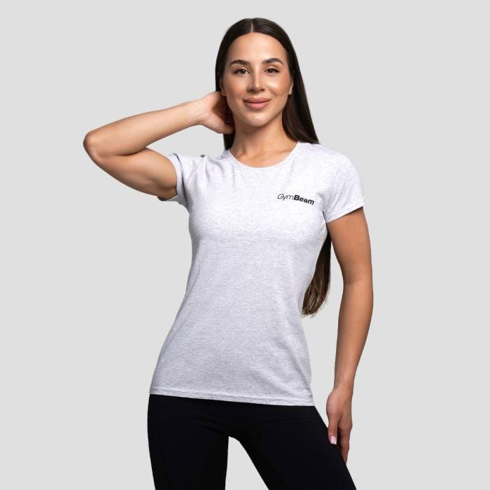 GymBeam Dámské triko Basic Heather Grey GymBeam