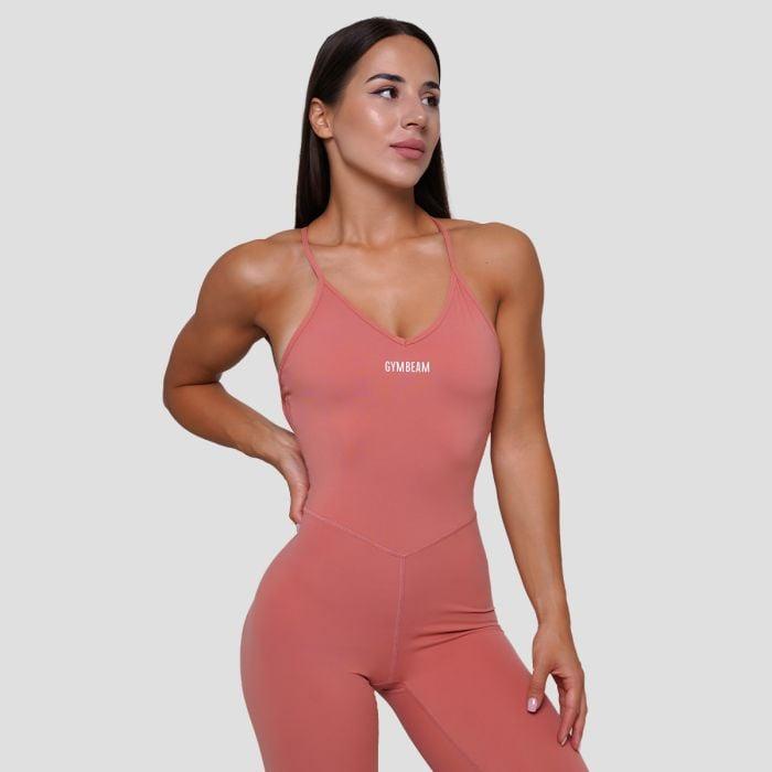 GymBeam Dámský overal FIT Salmon GymBeam