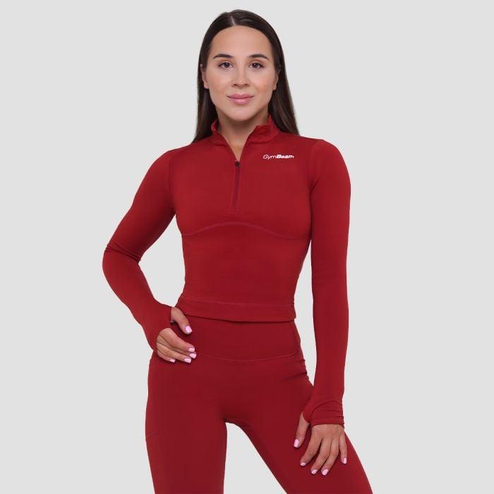 GymBeam Dámský sportovní top Ignite Dark Red GymBeam