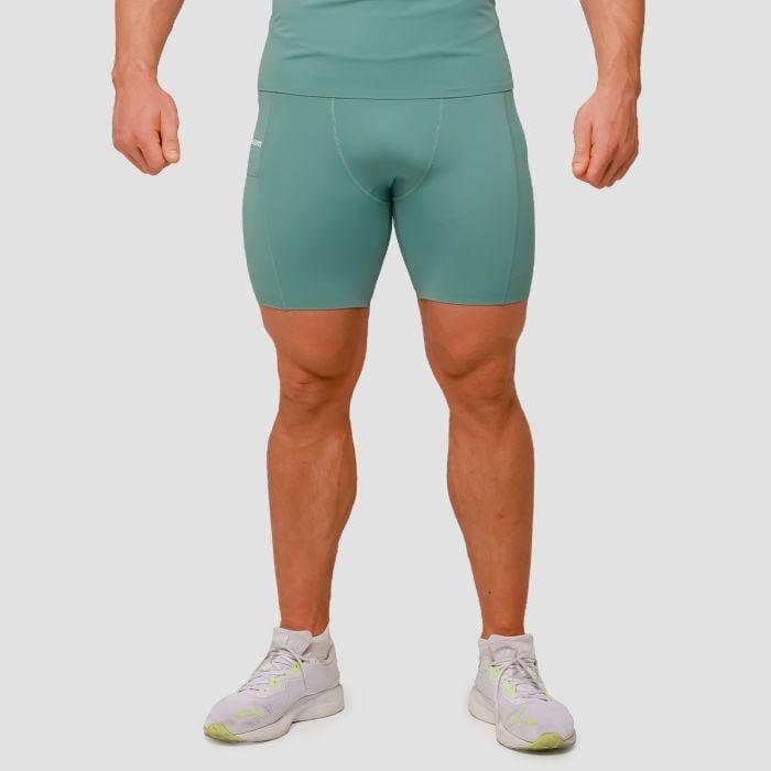 GymBeam Kompresní šortky Mid Blue GymBeam