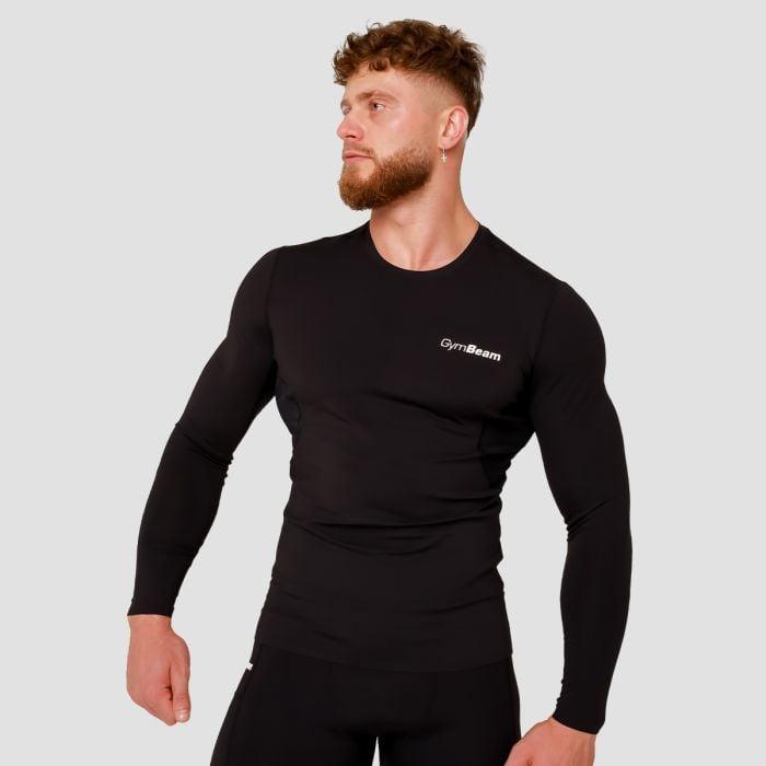 GymBeam Kompresní tričko s dlouhým rukávem High Black GymBeam