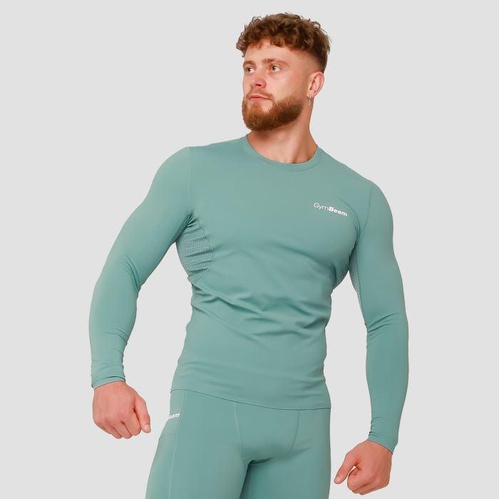 GymBeam Kompresní tričko s dlouhým rukávem High Blue GymBeam