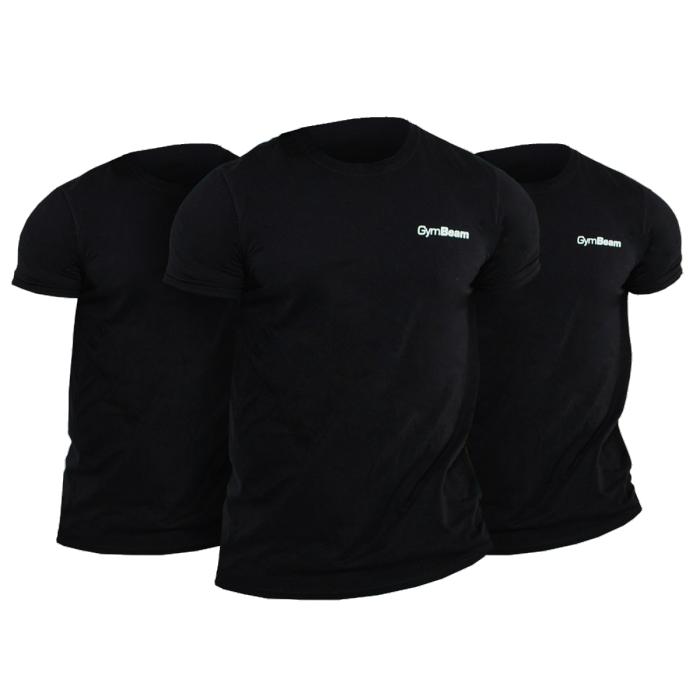 GymBeam Men‘s Basic T-Shirt 3Pack Black GymBeam