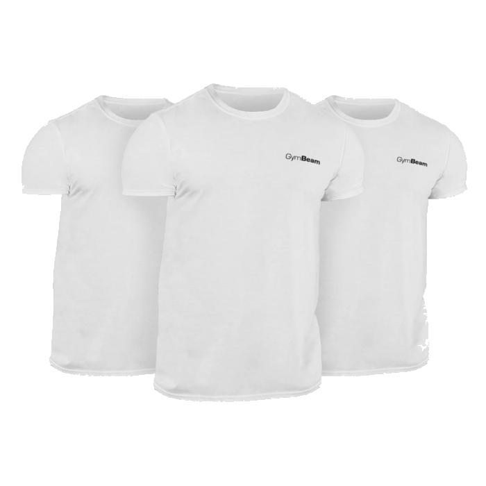 GymBeam Men‘s Basic T-Shirt 3Pack White GymBeam