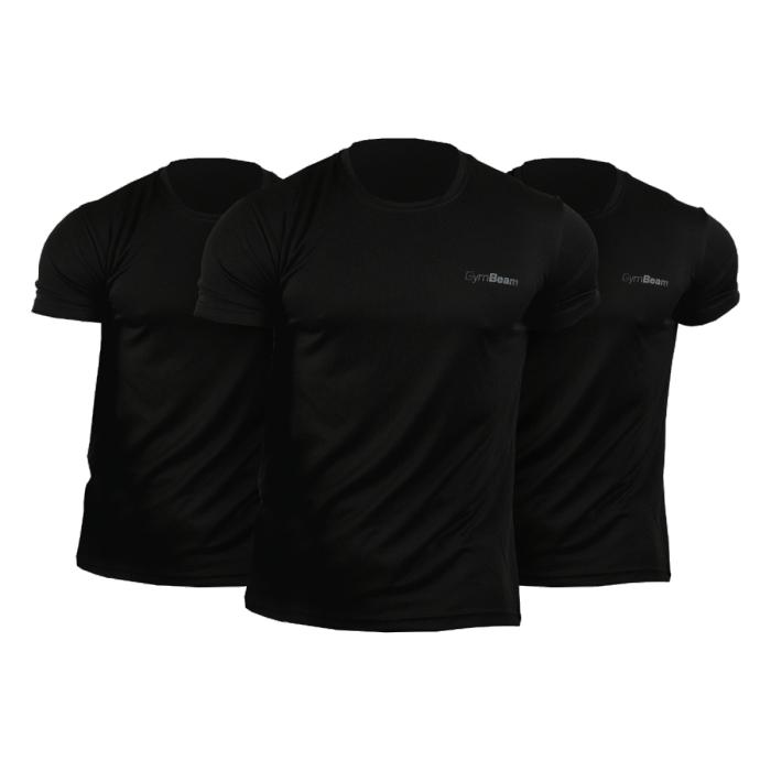 GymBeam Men‘s TRN T-Shirt 3Pack Black GymBeam