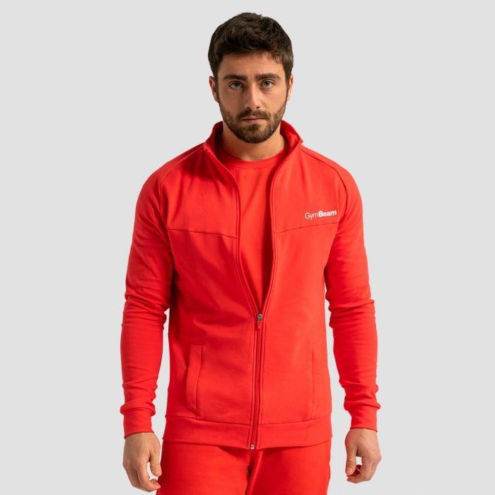 GymBeam Mikina se zipem Limitless Hot Red GymBeam