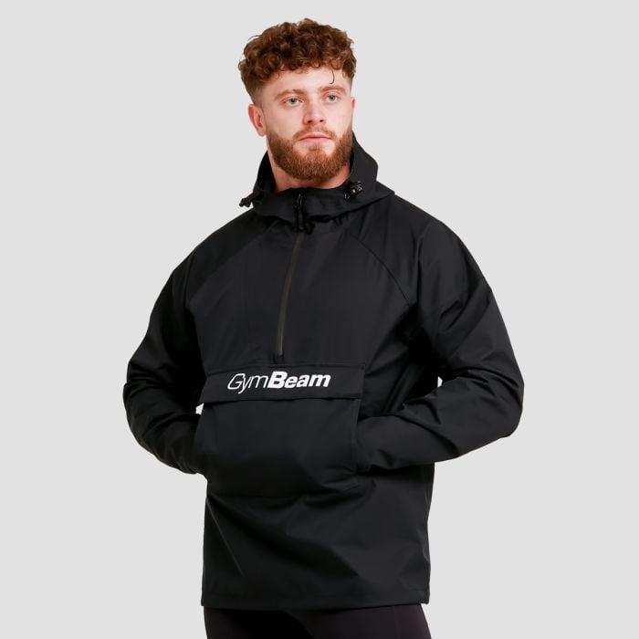 GymBeam Pánská bunda Rain Smock Black GymBeam