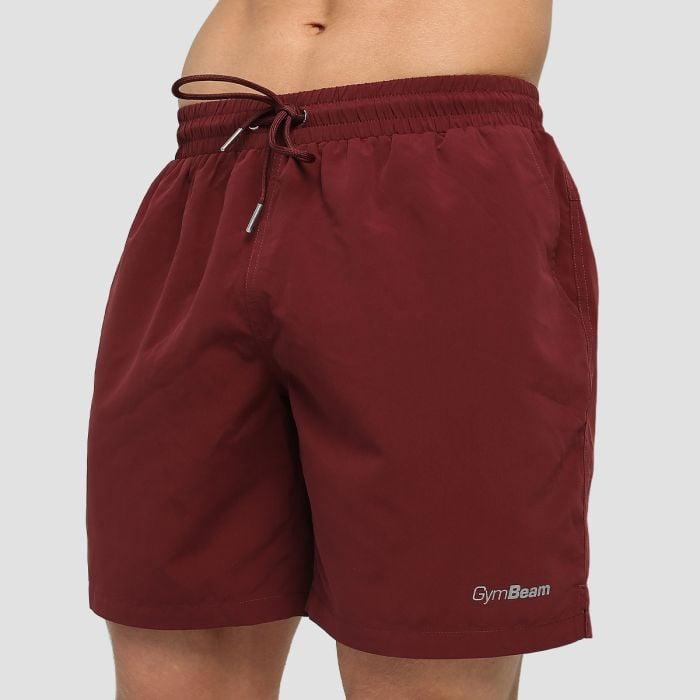 GymBeam Pánské plavecké šortky Burgundy GymBeam