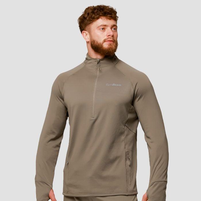 GymBeam Pulse 1/2 Zip Running Sweatshirt Vetiver GymBeam