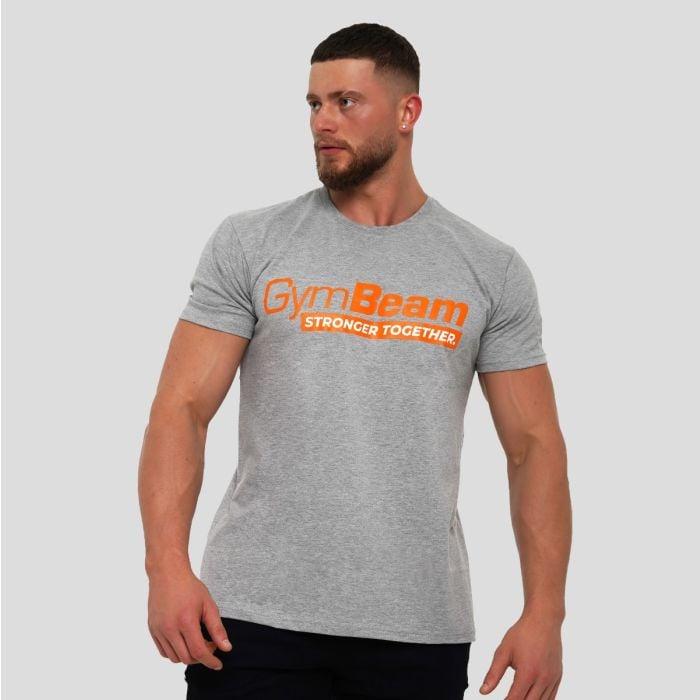 GymBeam Tričko Stronger Together Grey GymBeam
