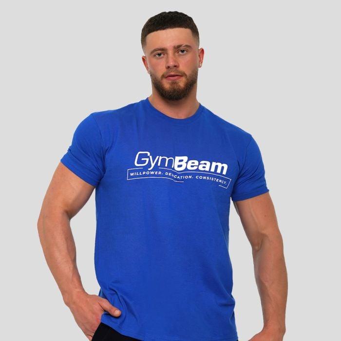GymBeam Tričko Willpower Royal Blue GymBeam