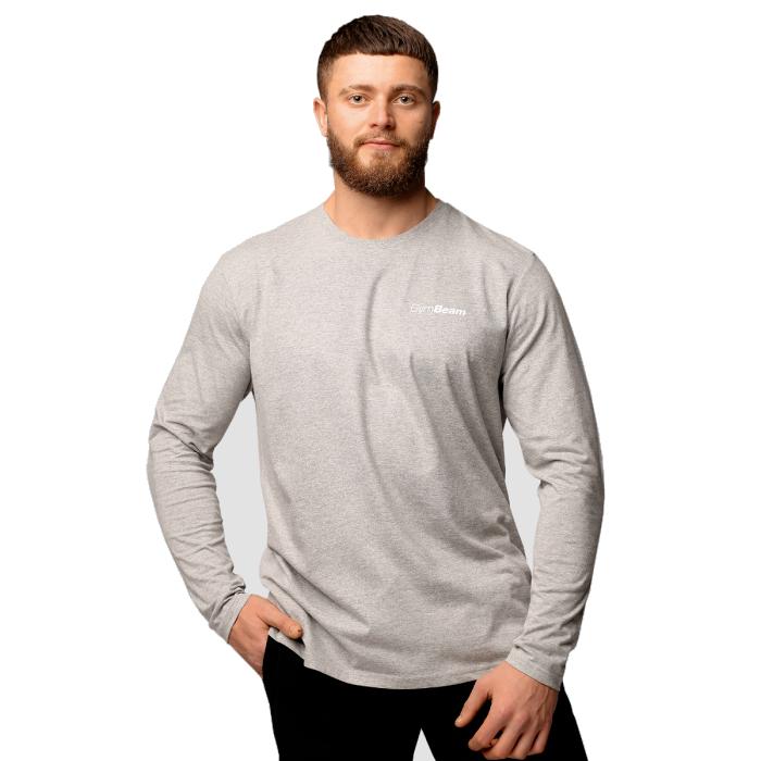 GymBeam Triko Basic s dlouhým rukavem Grey GymBeam