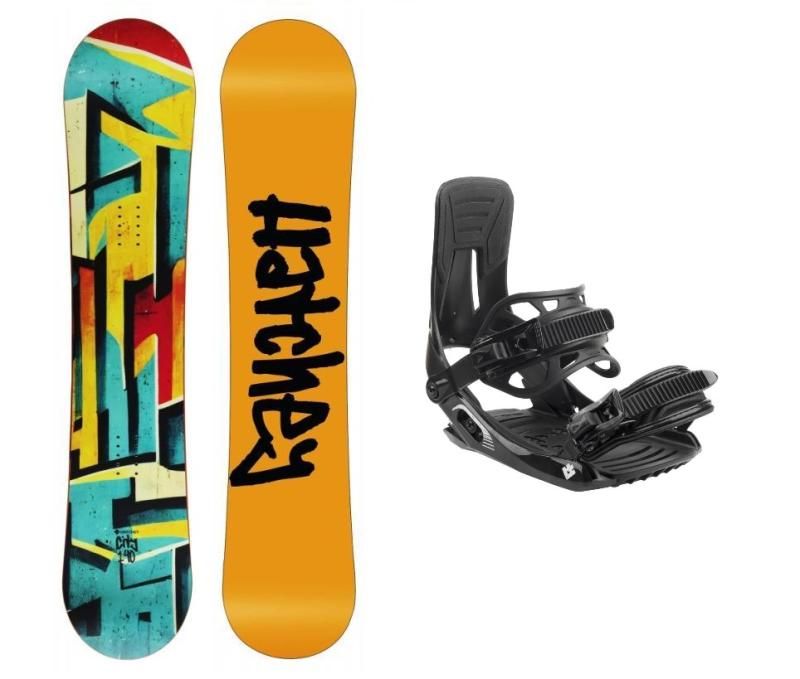 Hatchey City juniorský snowboard + Hatchey Tactic snowboardové vázání Hatchey