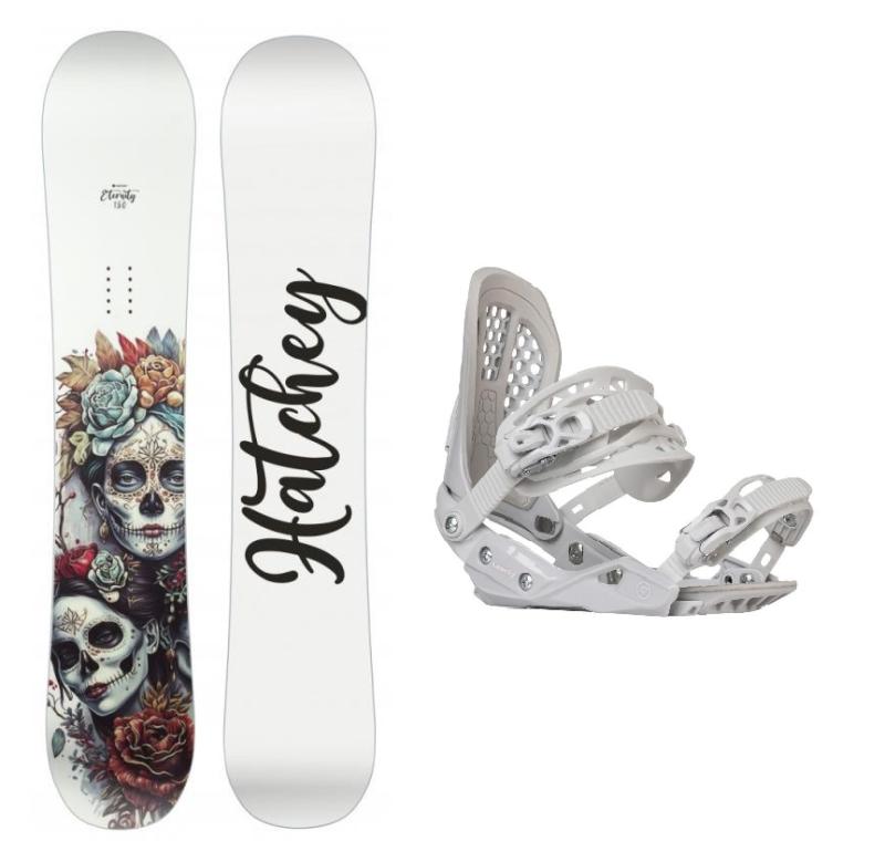 Hatchey Eternity dámský snowboard + Gravity G2 Lady white vázání Hatchey