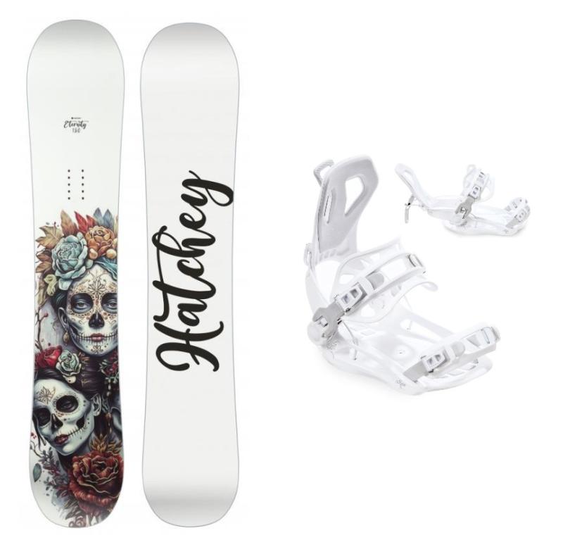 Hatchey Eternity dámský snowboard + Raven Fastec FT360 white vázání Hatchey