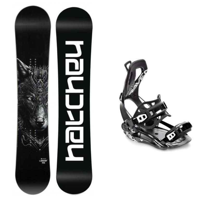 Hatchey Leader snowboard + Raven Fastec FT360 black vázání Hatchey